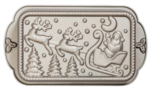 MOLDE PLUMCAKE ALUMINIO 27X15 CM NAVIDAD DECORA