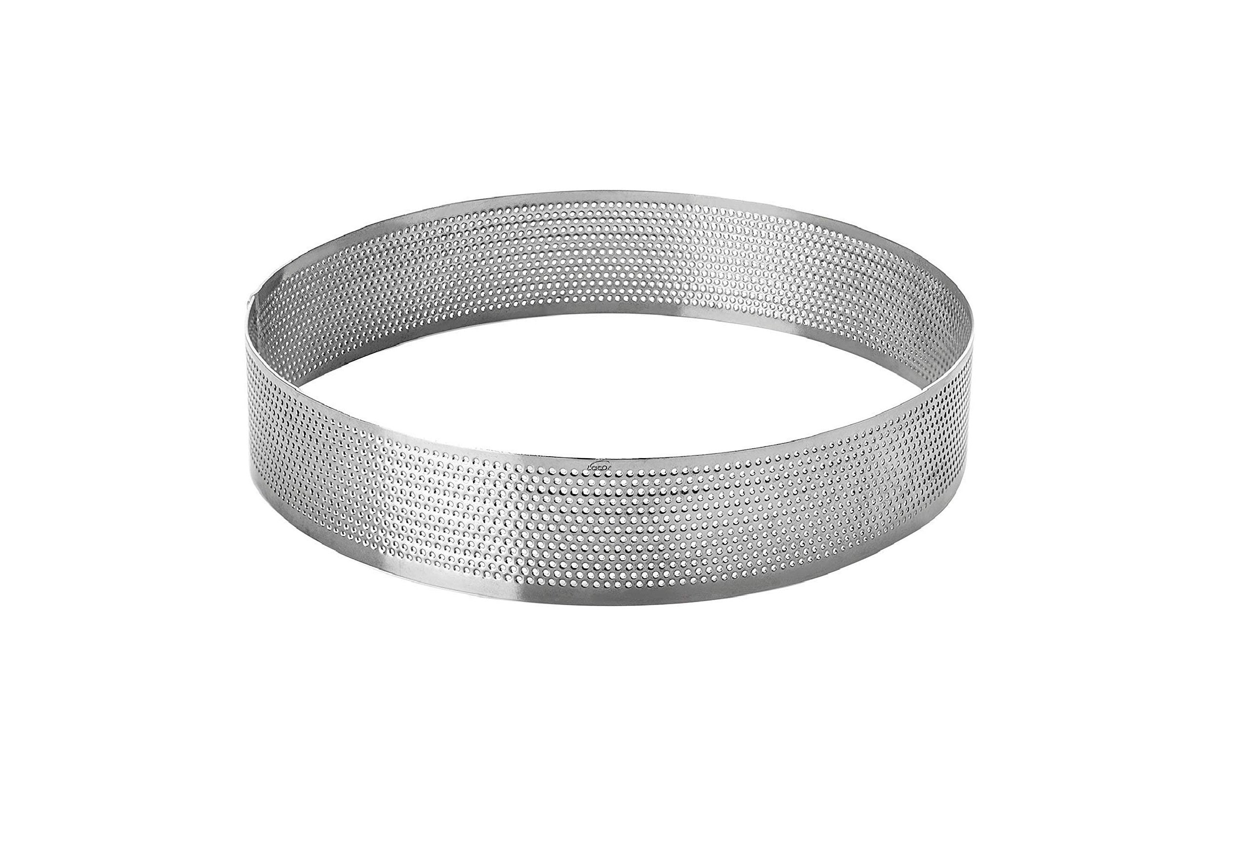 MOLDE ARO MICROPERFORADO INOX Ø 8 X 3.5 H CM DECORA