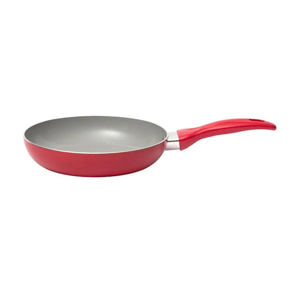 SARTEN 24 CM CERAMICA ANTIADHERENTE ROJO BASICA KW