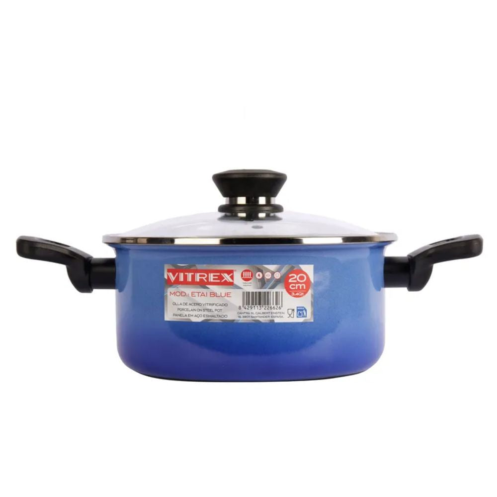 CACEROLA ETAI BLUE 20 CM VITREX
