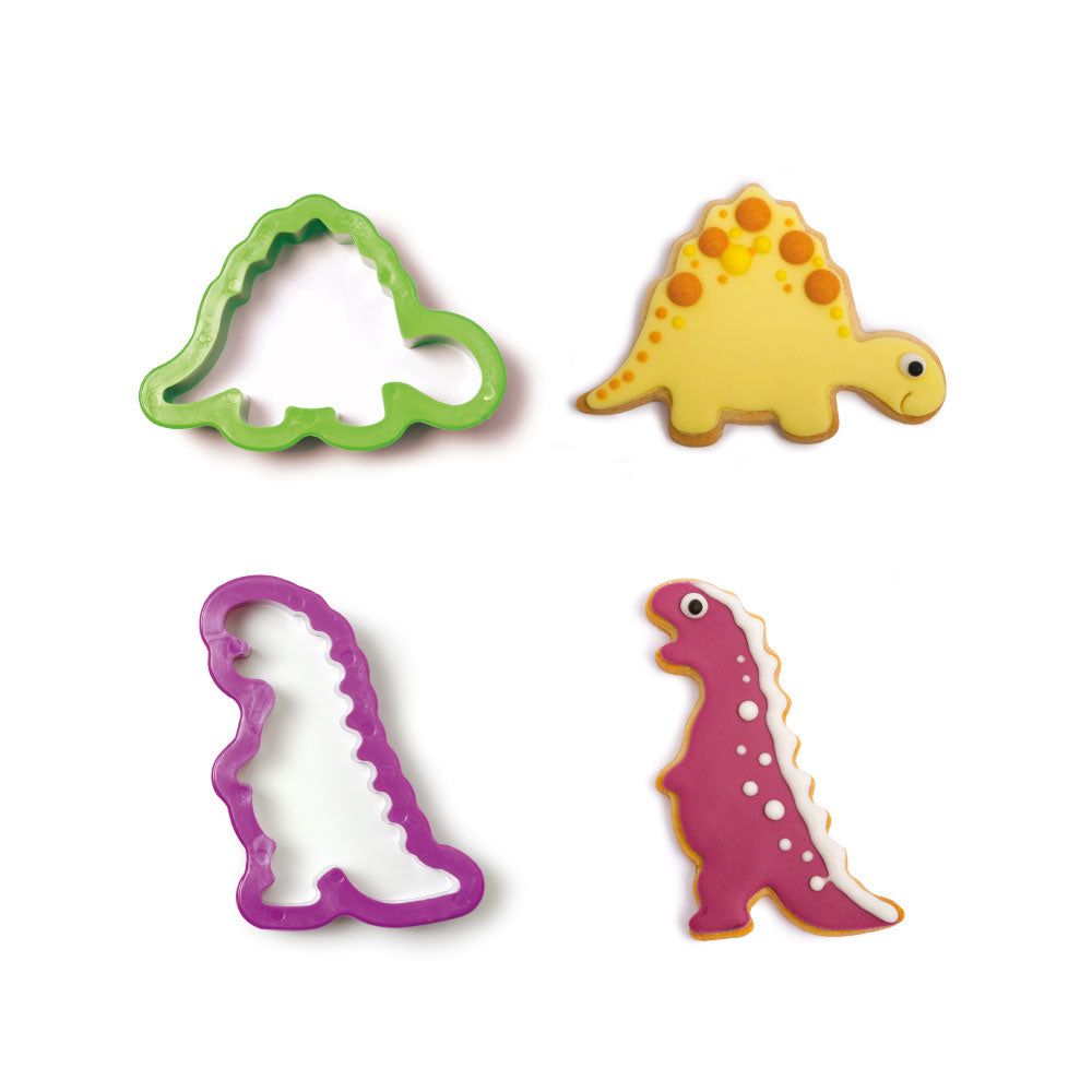 SET 2 CORTA GALLETA DINOSAURIO DECORA