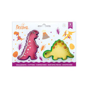 SET 2 CORTA GALLETA DINOSAURIO DECORA