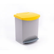 BASURERO CUBO PEDAL RECICLADO 25 L AMARILLOARAVEN