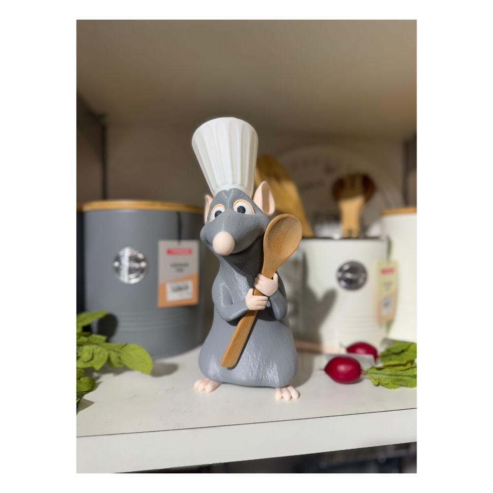 REMY RATATOUILLE 25 CM IMPRESION 3D + CUCHARA
