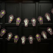 GUIRNALDA MOMIA ATAUD INDIGO DE PAPEL