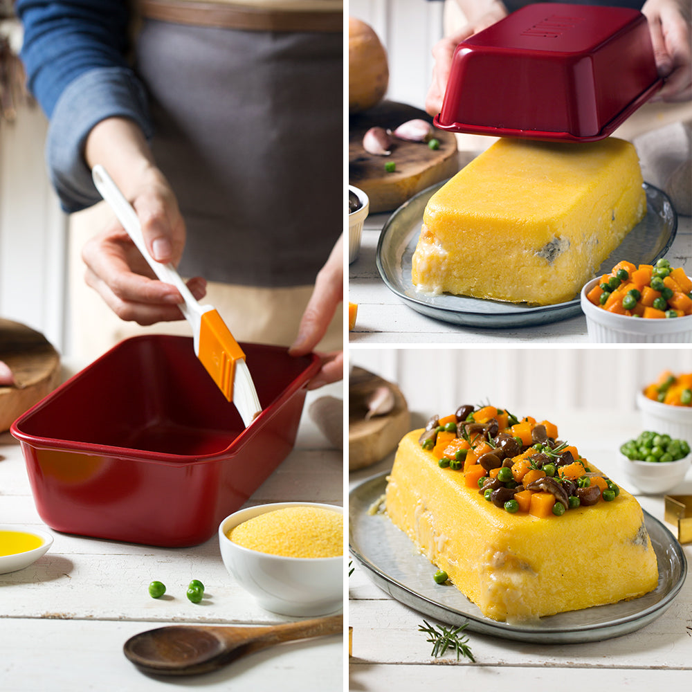 MOLDE RECTANG ROJO NAVIDAD 24X14 CM DECORA