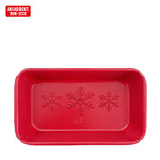 MOLDE RECTANG ROJO NAVIDAD 24X14 CM DECORA