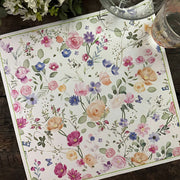 SET 12 PLATO BASE FLORAL INDIGO