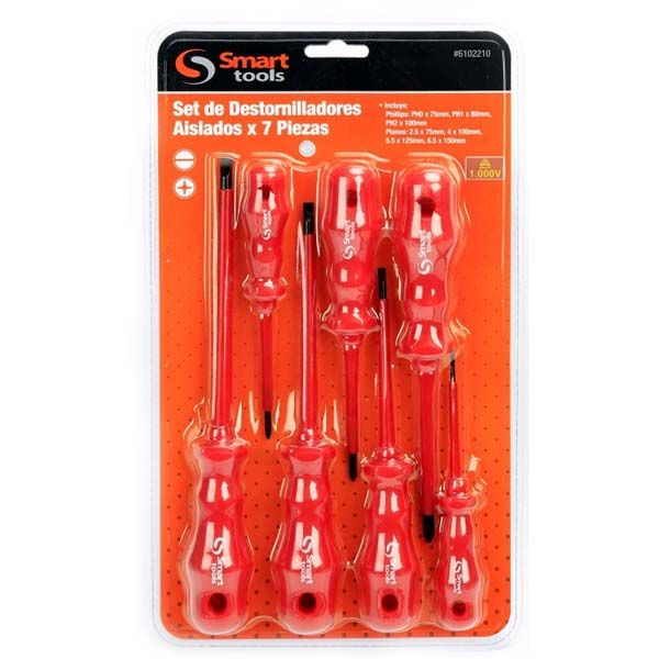 JUEGO DEST. 7 PZAS 1000V SMART TOOLS 6102210