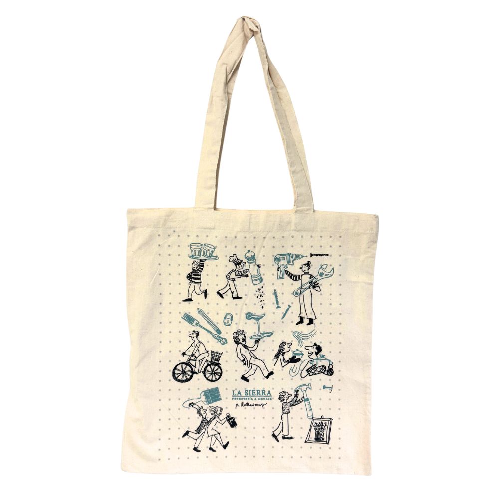 BOLSA ALGODON 38X42 CM ILUSTRACION CS