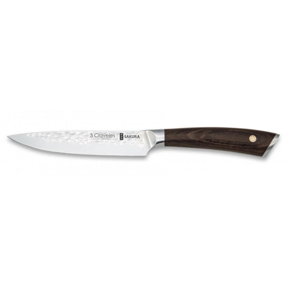 CUCHILLO SAKURA FORJADO 12.5 CM #1016 3 CLAVELES