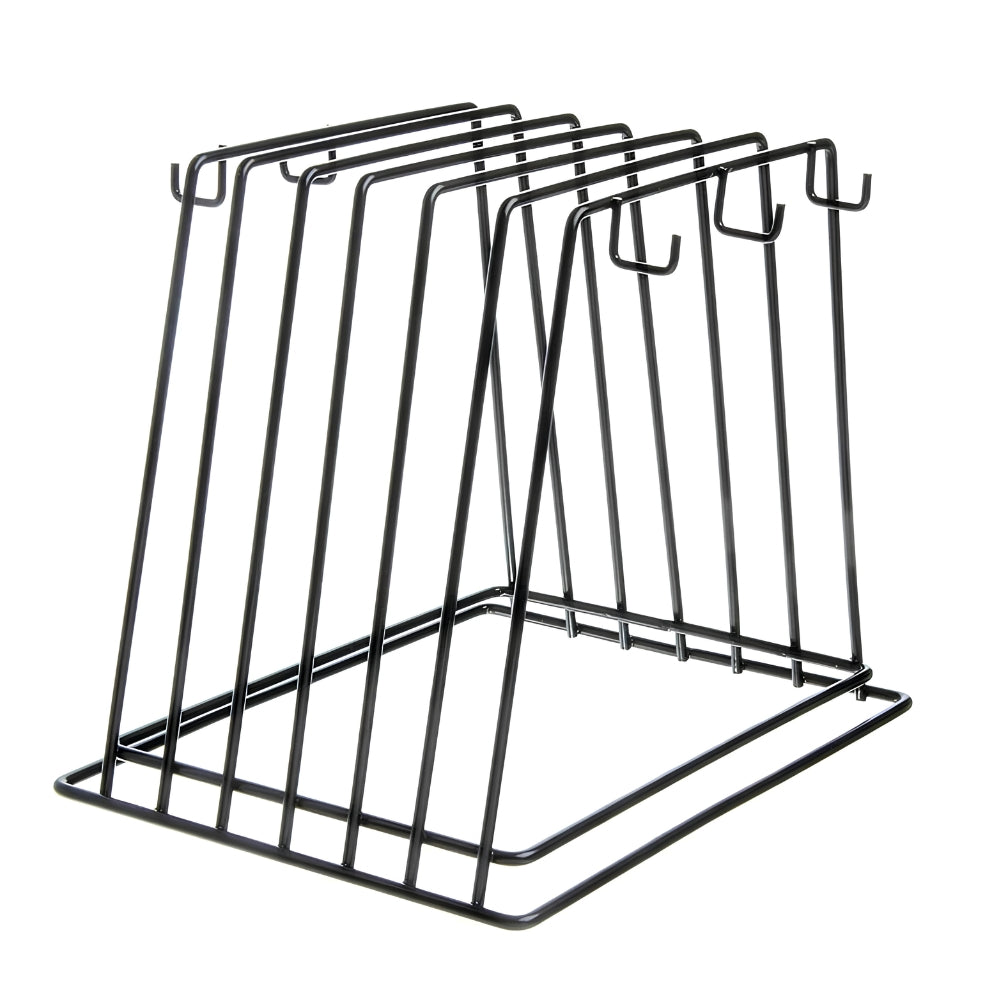 RACK PORTA BANDEJAS Y TABLAS NEGRO WINCO