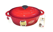 CACEROLA OVALADA ROJA 32 CM 6 LT LA CREOLE