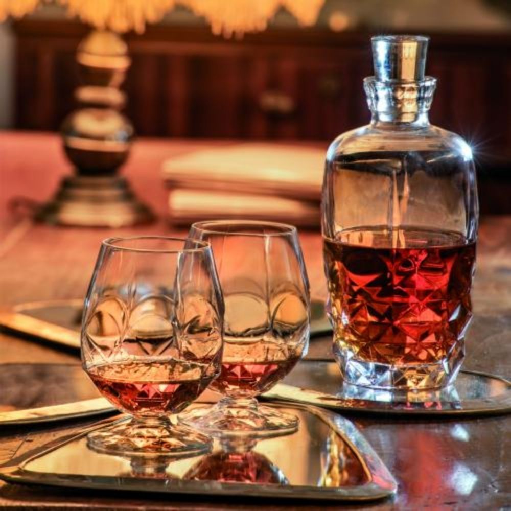 SET 6 VASOS CORTOS COGNAC 530 ML ALKEMIST RCR