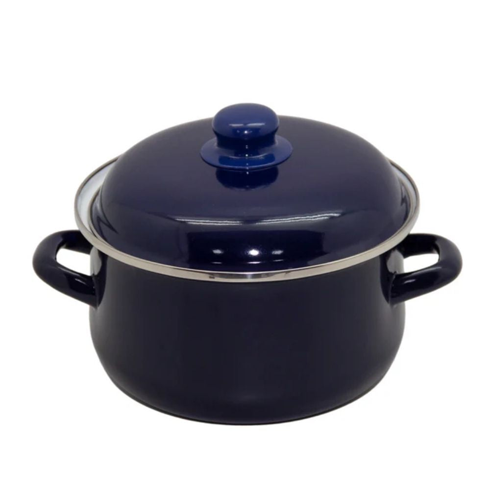 CACEROLA ENLOZADA 22 CM AZUL CONDOR