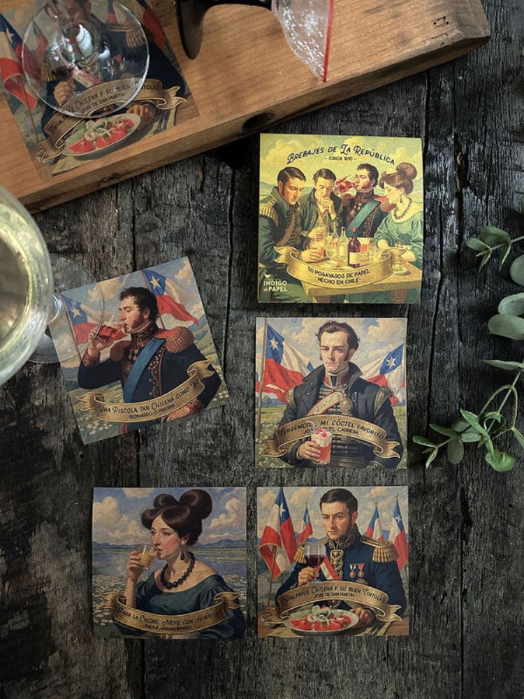 TACO 50 POSAVASOS INFLUENCERS INDIGO DE PAPEL
