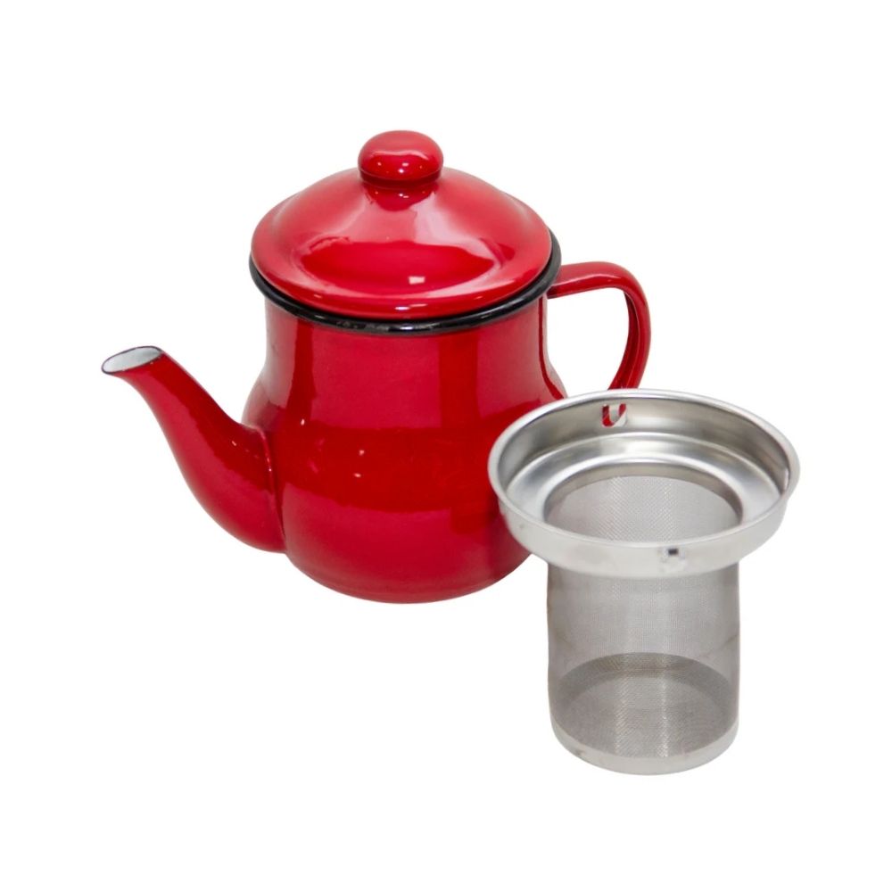 TETERA TE 0.5 LT ENLOZADA ROJA CONDOR