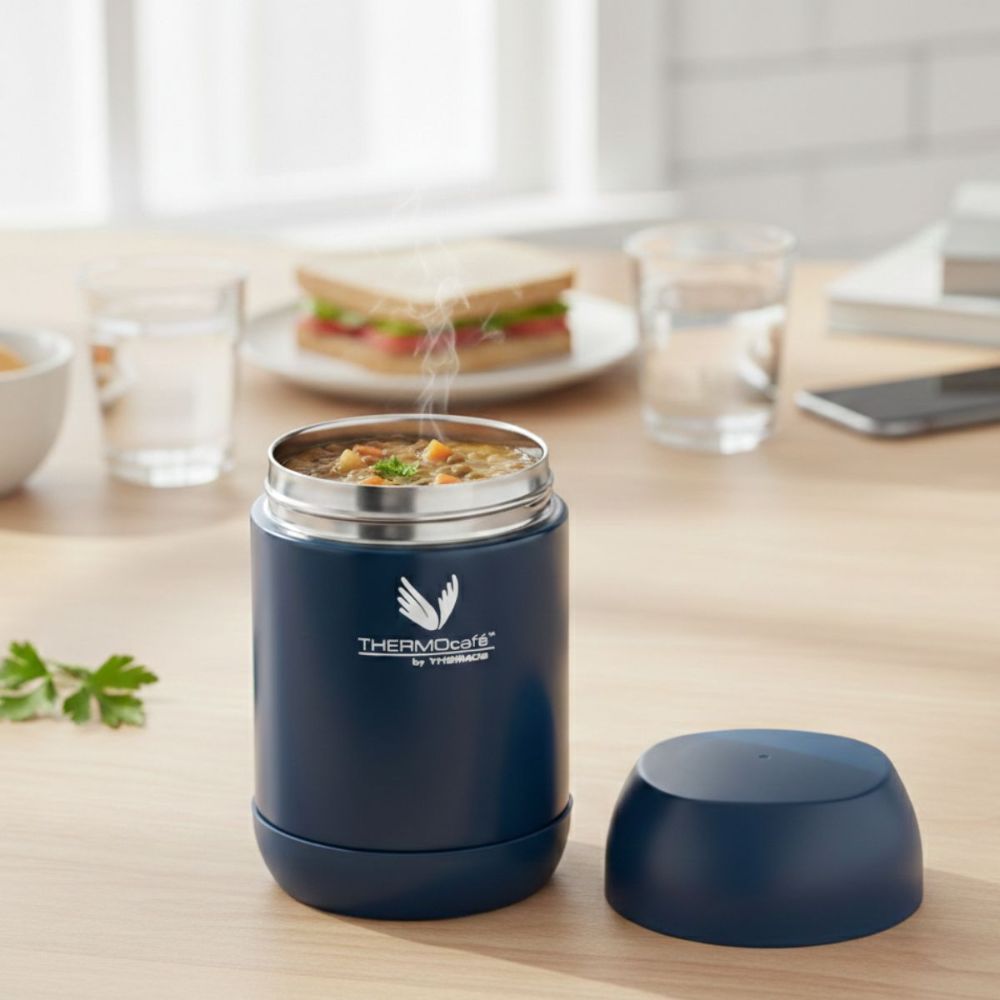 TERMO COMIDA ACERO INOX 500 ML AZUL MARINO THERMOS