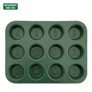 MOLDE MUFFIN 12 CAV VERDE NAVIDAD DECORA