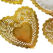 SET 10 BLONDAS DORADAS CORAZON 20 CM