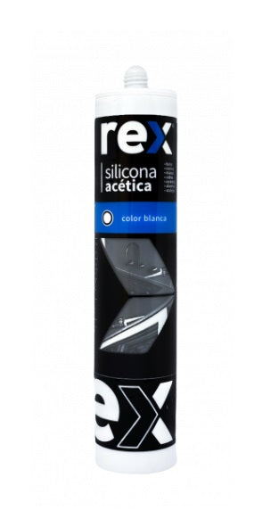 SILICONA ACETICA BLANCA C/FUNGICIDA 300 ML REX