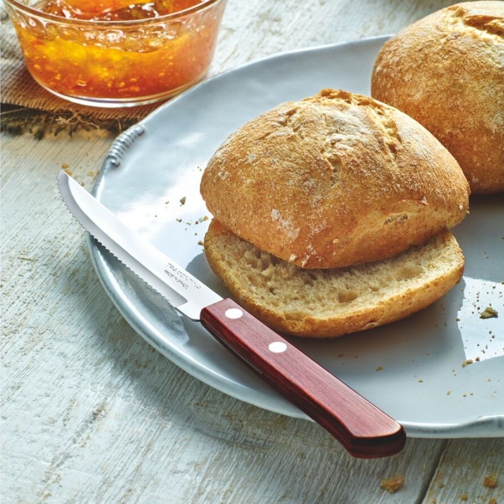 CUCHILLO ASADO 5" POLYWOOD ROJO TRAMONTINA