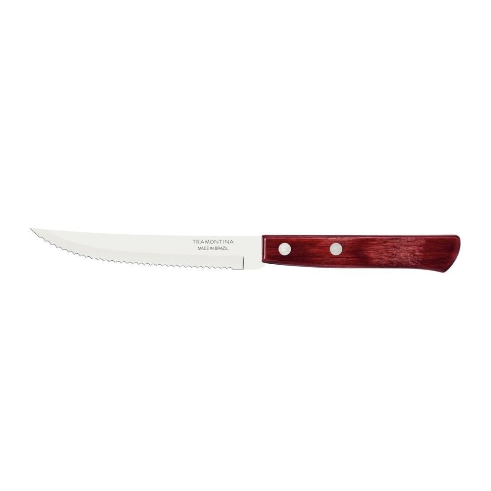 CUCHILLO ASADO 5" POLYWOOD ROJO TRAMONTINA