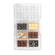 MOLDE DE CHOCOLATE TABLETA MINI 10 CAV  DECORA