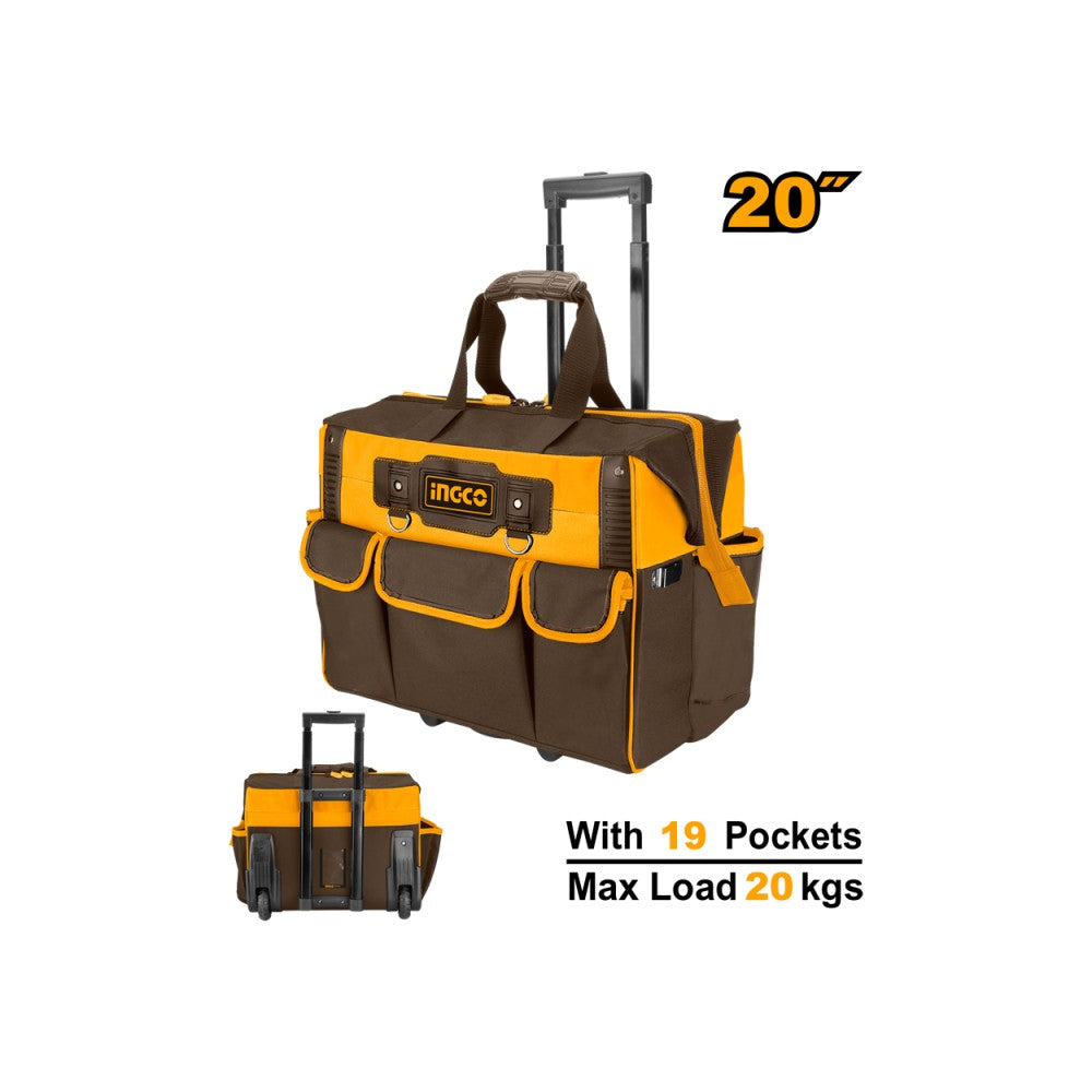 BOLSO HERRAMIENTA INGCO 20" C/RUEDA HRRTB2015
