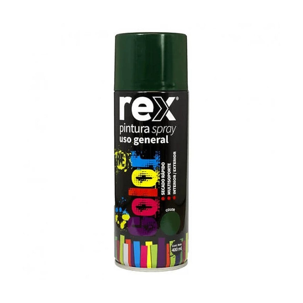 PINTURA SPRAY VERDE OSCURO REX 400 ML