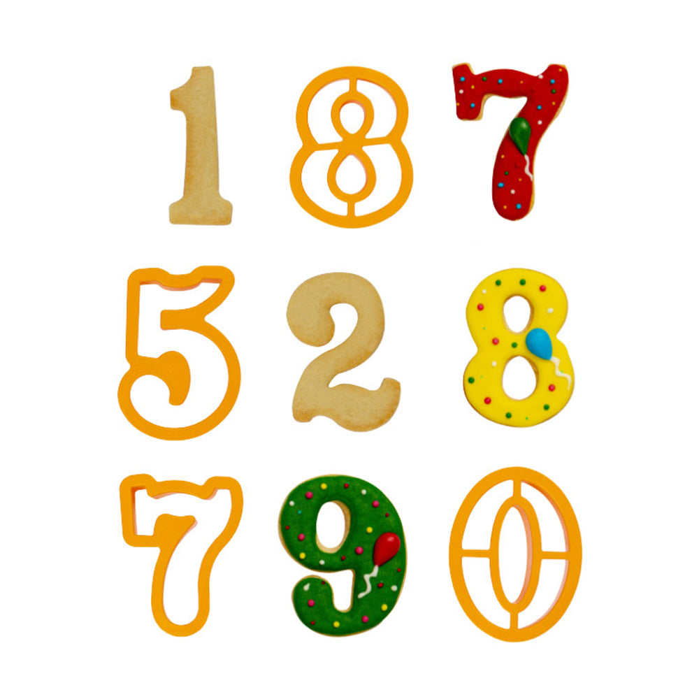 SET 9 CORTA GALLETA NUMEROS GIGANTES DECORA
