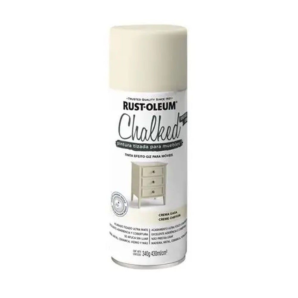 SPRAY PINTURA TIZADA CHALKED CREMA GASA 340 GR RO