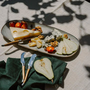 PLATO APERITIVO OVALADO CERAMICA VITTORIA 36 CM SIMPLIT
