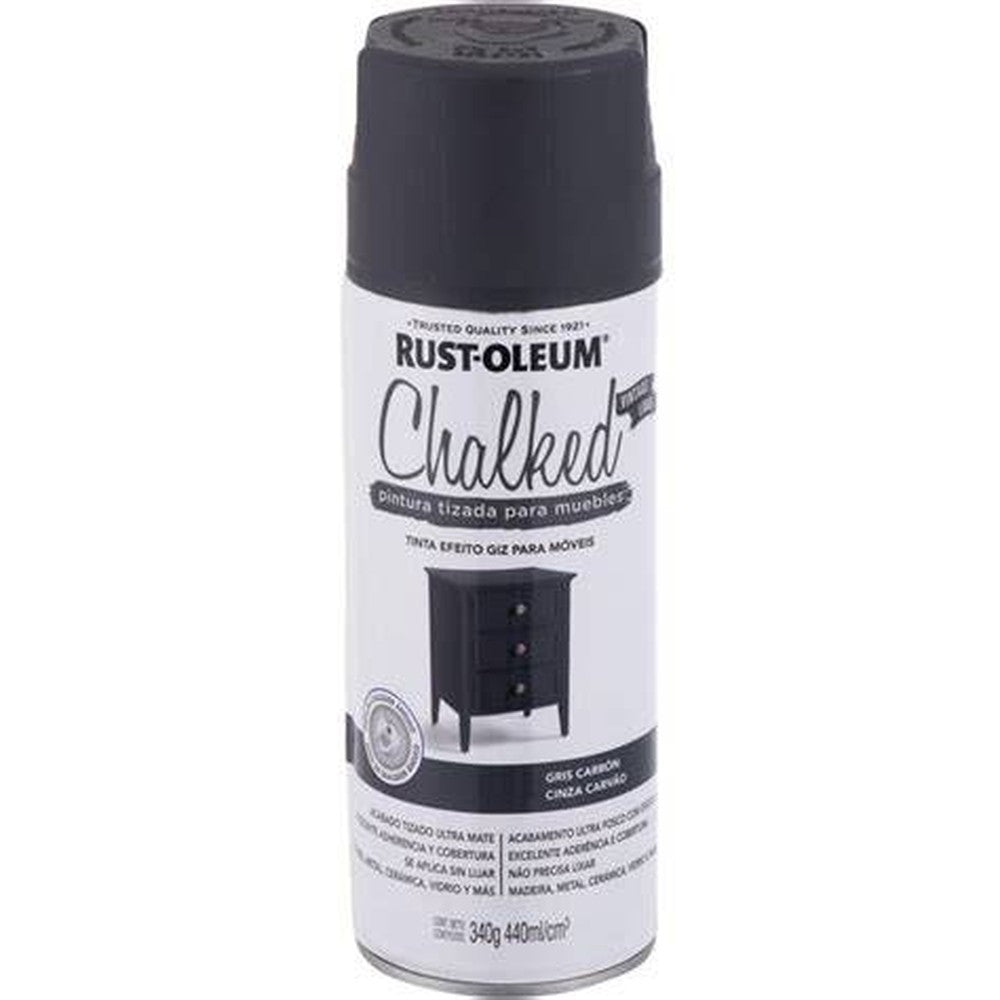 SPRAY PINTURA TIZADA CHALKED GRIS CARBON 340 GR RO