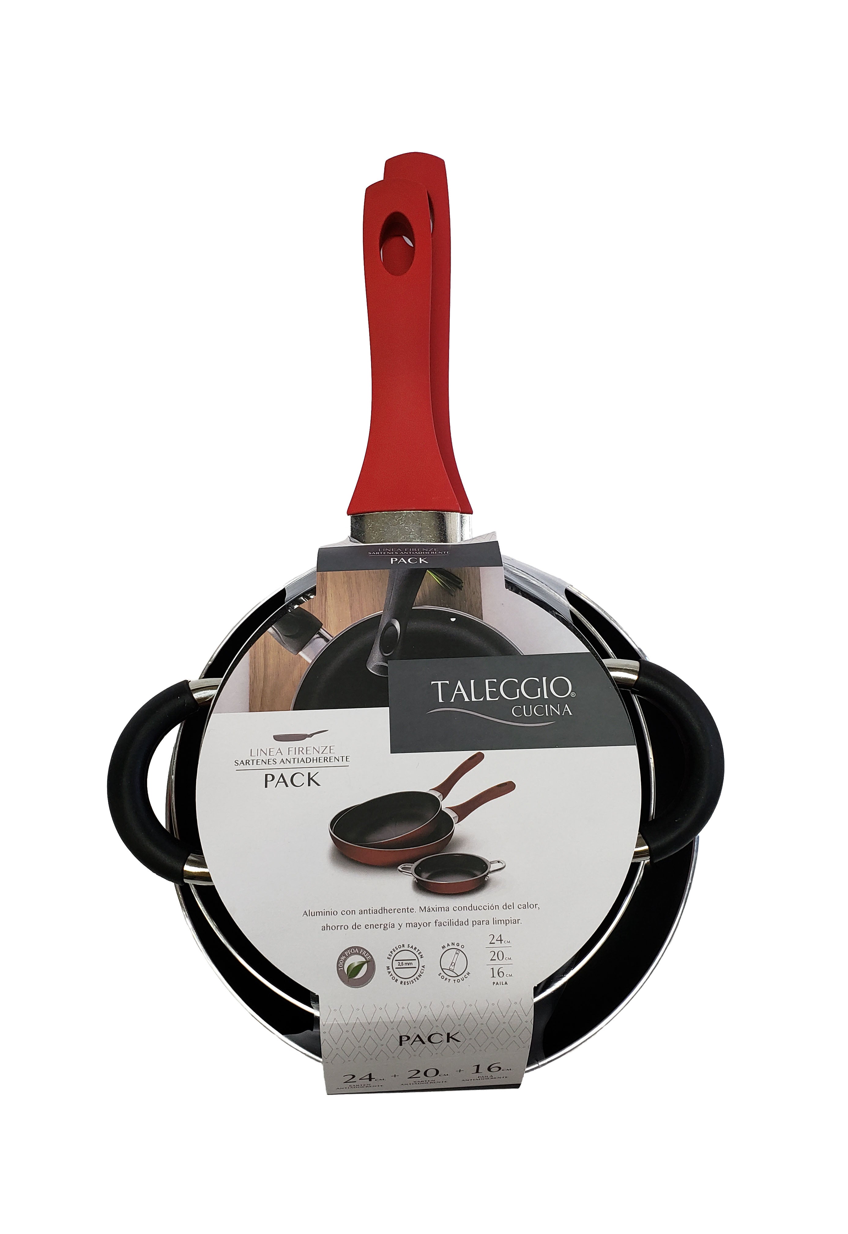 JUEGO SARTENES/PAILA 20+24+16 CM WENS