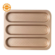 MOLDE BAGUETTE 3 CAV ANTIAD ROSE GOLD DECORA
