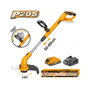 ORILLADORA INGCO 20V C/BAT+CARG CGTLI20301