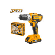 TALADRO ATORN. INGCO 20V 1 BTA+CARG CDLI20024***