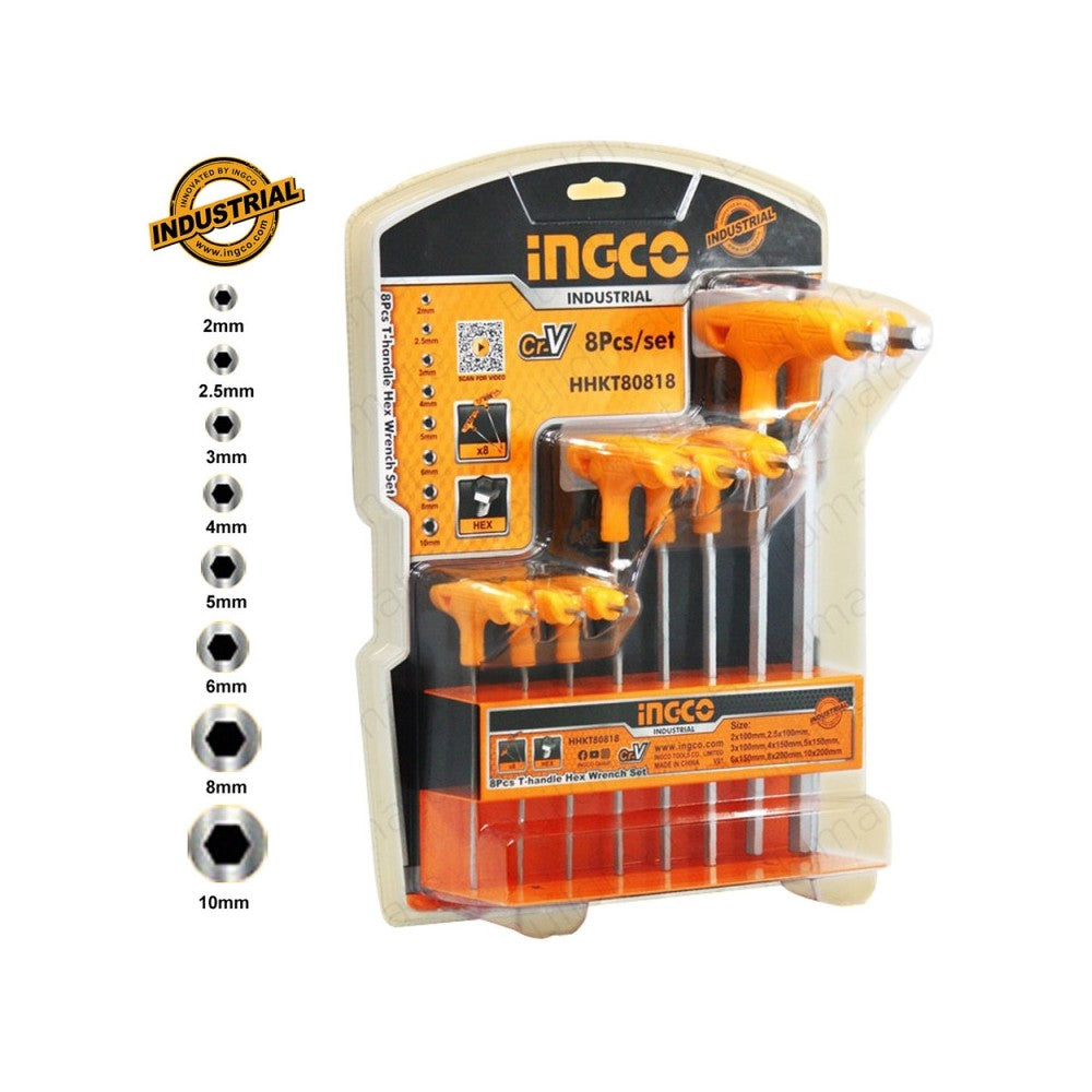 JUEGO LLAVE ALLEN "T" 2-10 MM HHKT80818