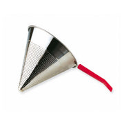 COLADOR CHINO ACERO INOX 16 CM MANGO PLASTICO ROJO  ILSA