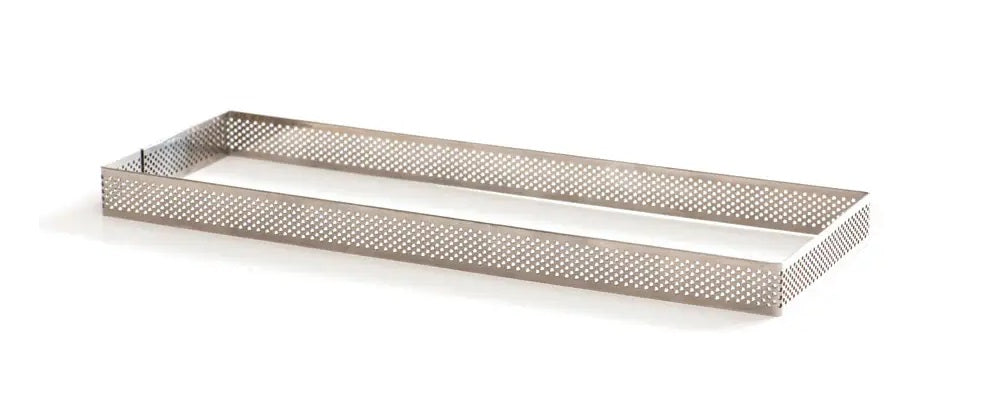 MOLDE RECTANG MICROPERFORADO INOX 10X29X2 H CM DECORA