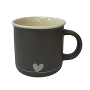 TAZON CORAZON GRIS OSCURO 9.5 CM