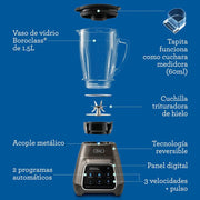 LICUADORA 1.5 LTS PANTALLA TACTIL PROG AUT + VASO BLEND OSTER