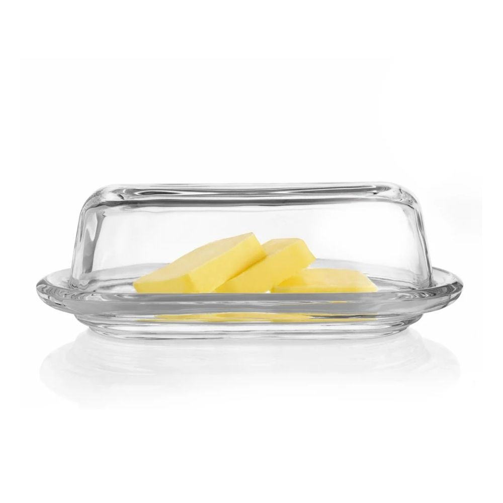 MANTEQUILLERO VIDRIO CON TAPA 20 CM LIVERPOOL ALLEGRA