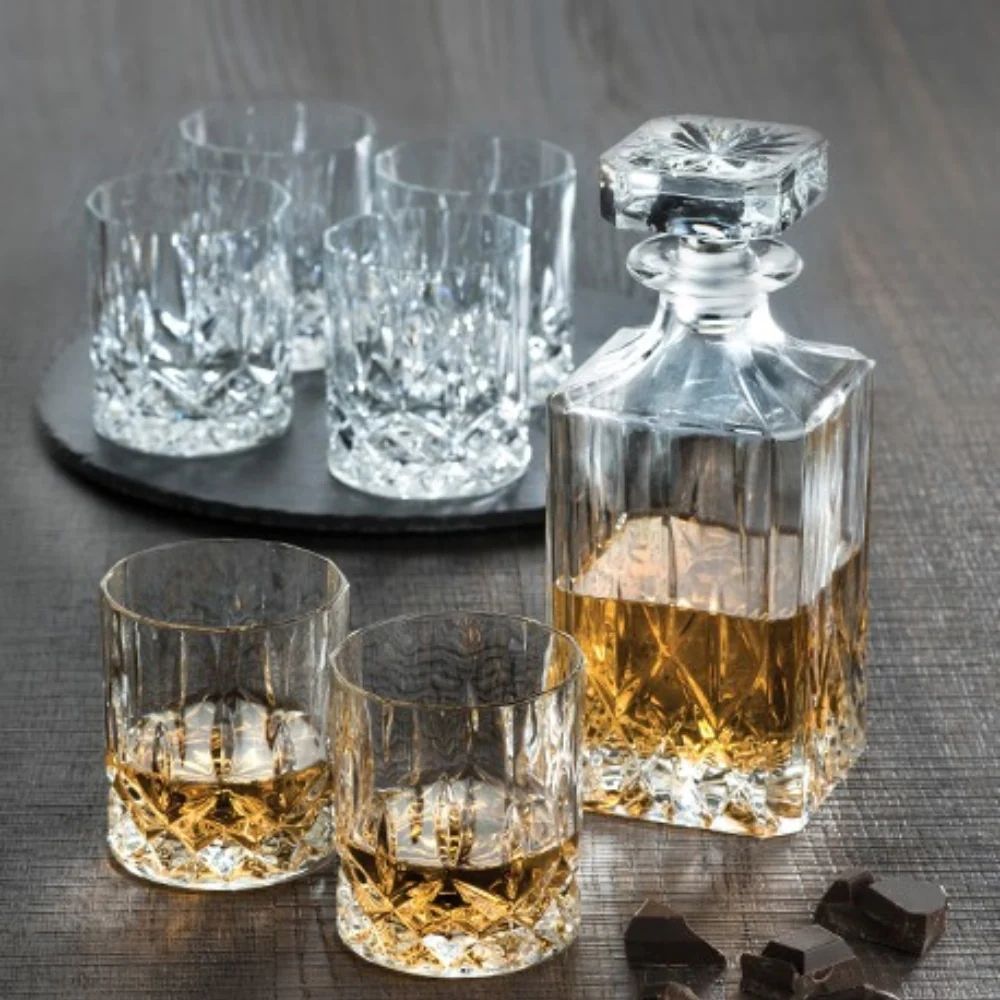 SET 6 VASOS Y 1 BOTELLA WHISKY OPERA RCR