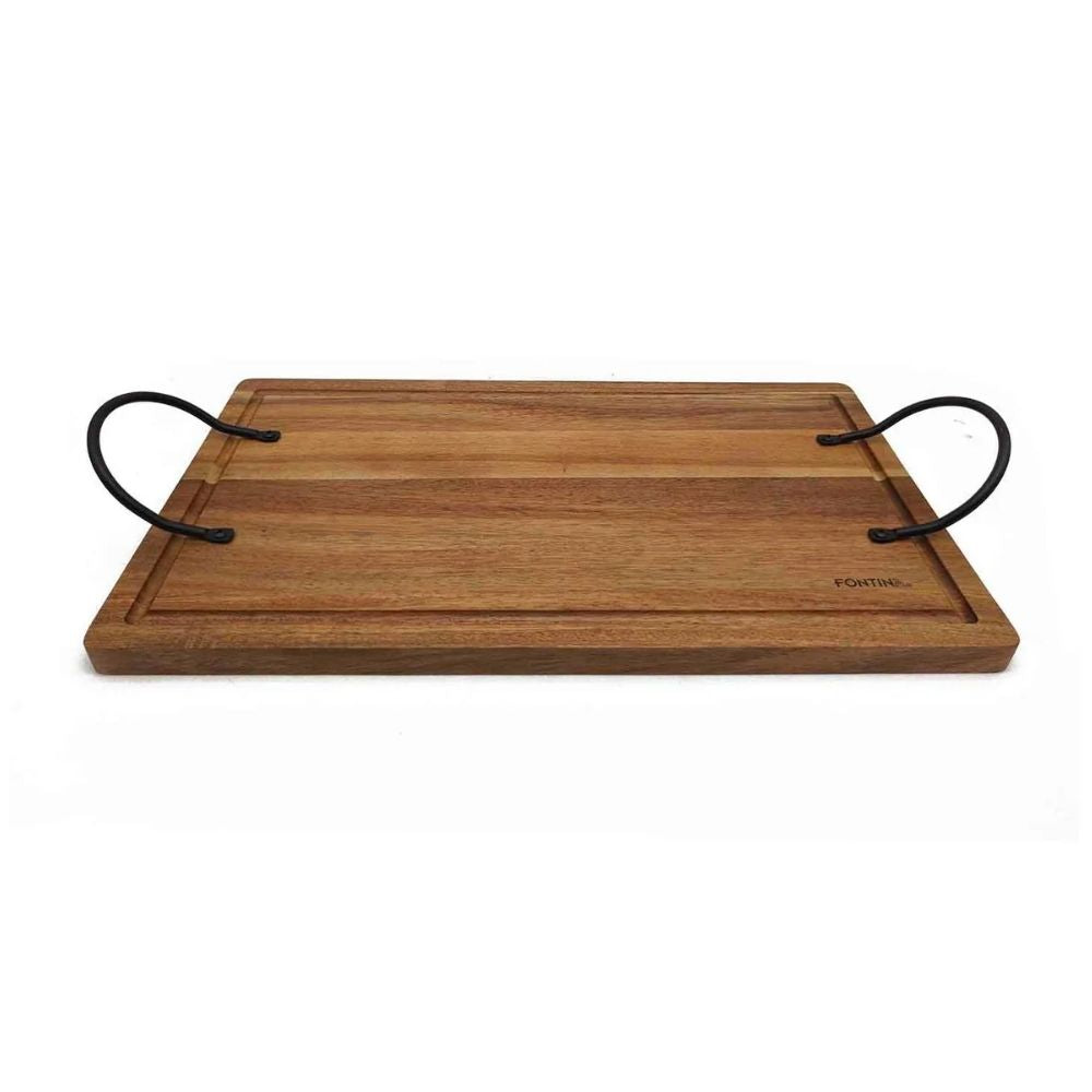 TABLA MADERA CON MANGO 45X25 CM FONTINA