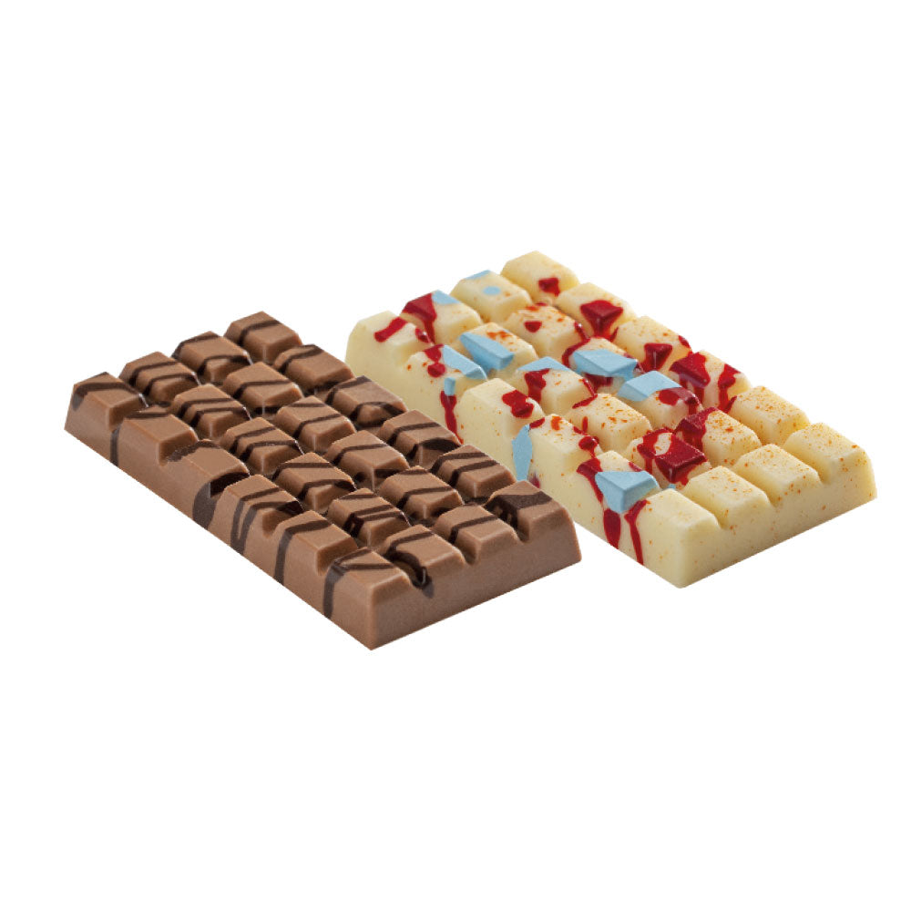 MOLDE DE CHOCOLATE TABLETA CLASICA 4 CAV DECORA