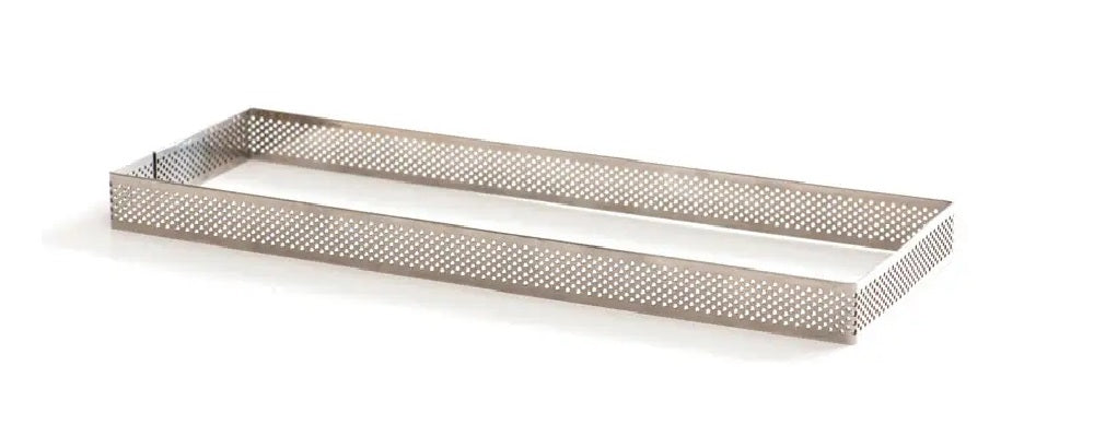 MOLDE RECTANG MICROPERFORADO INOX 10X29X3.5 H CM DECORA