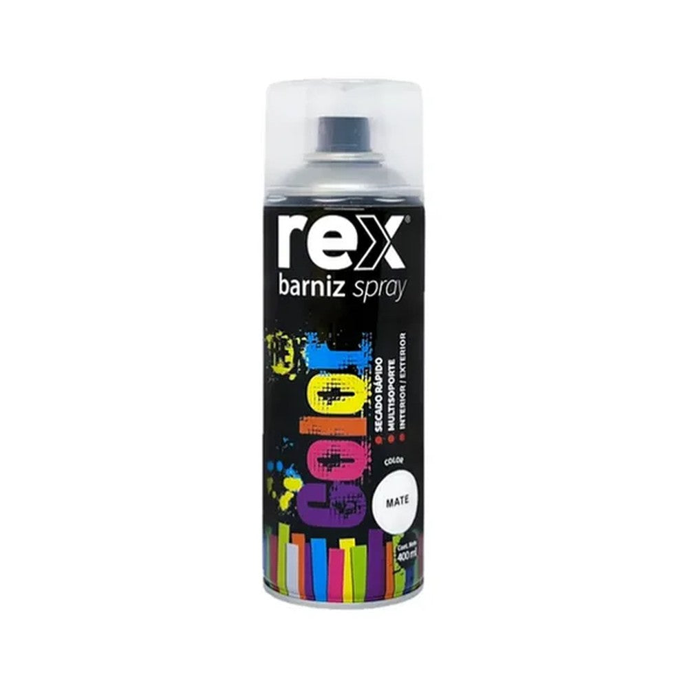 BARNIZ SPRAY MATE REX 400 ML