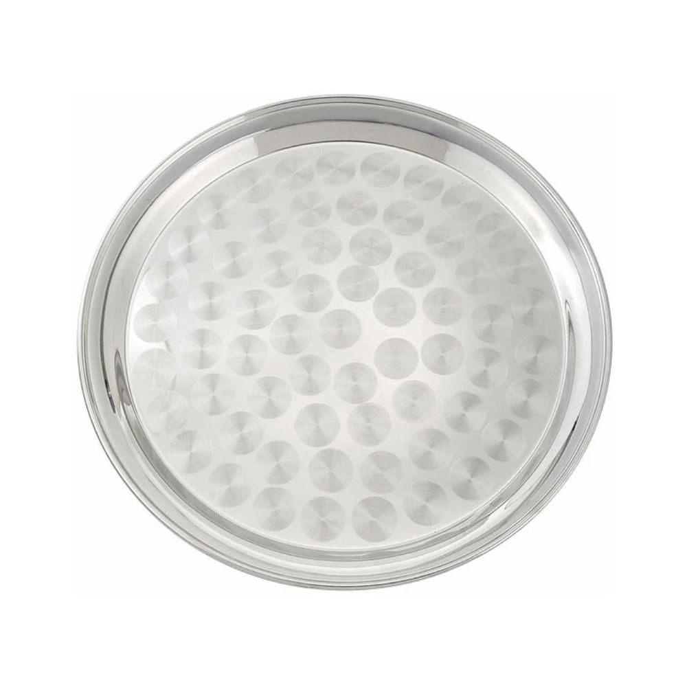 BANDEJA REDONDA ACERO INOX 40 CM SM